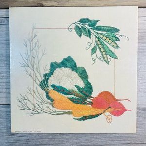 1977 Donald Art Co. Inc. N.Y. Litho In U.S.A Hanging Wall Panel~Vegetables~HTF.